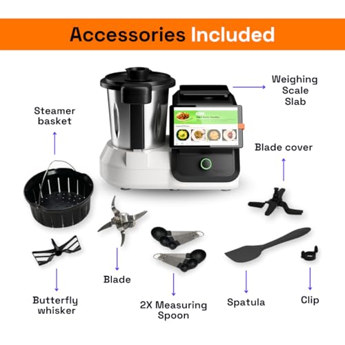 Upliance 1.0 Smart Cooking Assistant | 5 Lakh+ Meals Cooked | HeatCore Tech built for Indian Cooking | Multicooker with Omni-blade | 8” Touchscreen with 750+ Guided Recipes| 9 Indian Languages 10 41Hzqnk7yDL