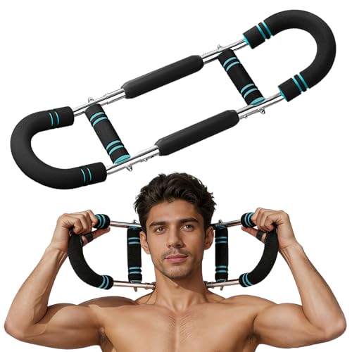 Twister Appareil d'entraînement pour Les Bras pour Homme – Double Ressort, 3 Niveaux réglables, extenseur de Poitrine, entraînement d'appartement pour Le...