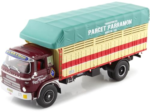 1966 Camión Barreiros Super Azor Gran Ruta "Parramon" [B-553459] Granate/Beige 1:43 Salvat PEG018