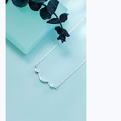 Colliers de pendentif de forme de vague anti irritation cou - 5