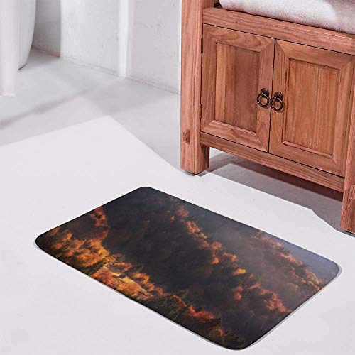 Tapis de bain lavable en machine antidérapant et absorbant