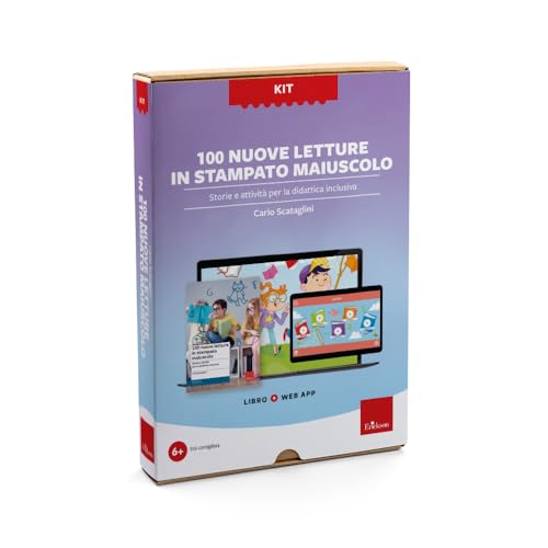 100 Nuove Letture In Stampato Maiuscolo. Kit App. Con Software