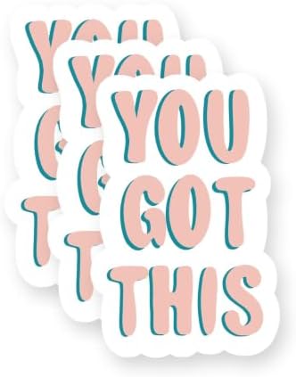 You Got This Vinyl Stickers 3 Pack 3 Inch image 5