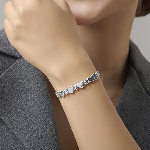 Image of TRUESILVER ACPL Pure Sterling Silver Bracelet for Women | BIS Hallmarked 925 Silver Bracelets Jewellery Gift for Birthday Wedding Anniversary