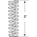 Prime-Line SP 9734 Compression Spring, Spring Steel Construction, Nickel-Plated Finish, 0.105 GA x 1-1/8 In. x 3 In. (2 Pack)