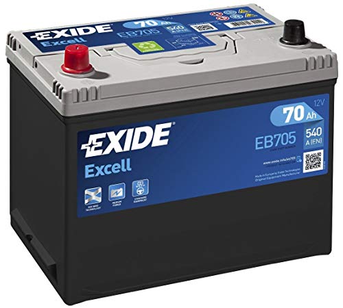 Price comparison product image EXIDE EB705 Excell 70Ah 540CCA 12v Type 031-069 Car Battery 3 Year Warranty (Please Check Size Before Buying)