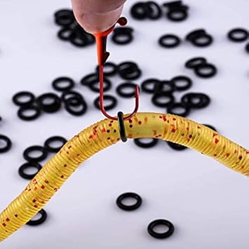 Amazon Topind Wacky Wormリグツールwacky Oリングfor Wackyリギングプラスチックスタイルワーム スティックソフト疑似餌 10 Oリングincluded Withツール 50 Oリング ブラック Topind ルアー