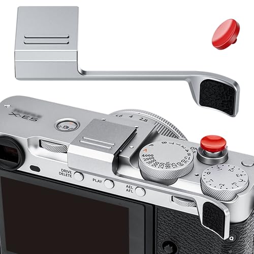 Image of X-E5 Thumb Grip w Shutter Button & Full-Coverage for Fujifilm XE5 - Silver