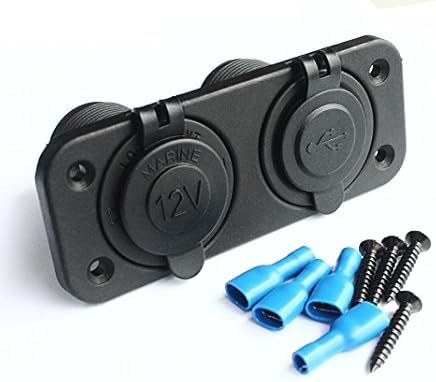 BANDC 12 V de alimentaci?n de corriente / + toma de cargador USB de vaso dos puertos 1 A/2,1 A BANDC 12 V de alimentaci?n de corriente / + toma de cargador USB de vaso dos puertos 1 A/2,1 A