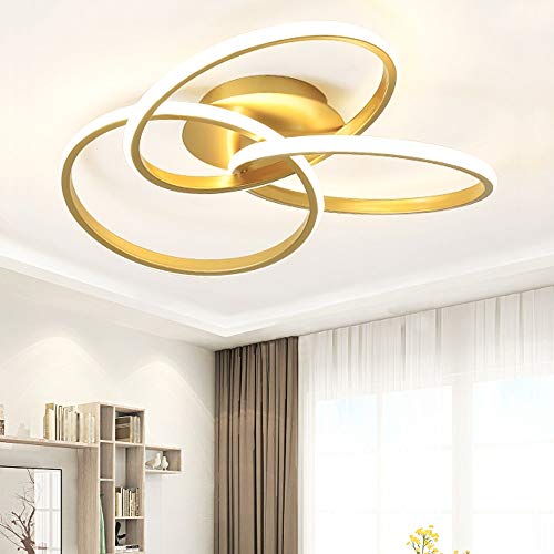30W LED Deckenleuchte, Deckenlampe Moderne Einfache Kreative, 6000K Weißes Licht, Geeignet für 15~20㎡ Wohnzimmer Schlafzimmer Esszimmer Deckenleuchten L52cm*H12cm Cover