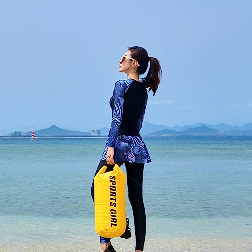 4Pcs/Set Women Burkini Swimsuits Modest Muslim Swimwear Long Sleeve Full Cover Top Swim Pants ​Bathing Suits Wwith Skirts3