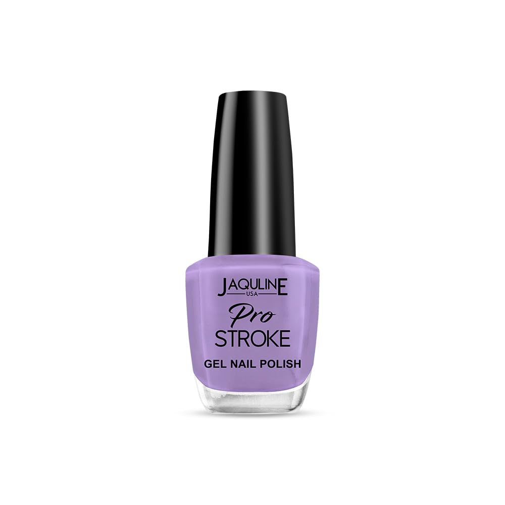 Jaquline USA Pro Stroke Premium Nail Paint Blue| Chip Resistant | Gel Finish| Seamless Application | Long-lasting | No Harmful Chemical |Lilac |15ml-image-40