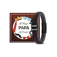 BOCHOI Día Del Padre Regalos Originales para Hombre Ideas Para Regalos Pulsera Para Papá Regalos Personalizado Regalo Para Hombre Regalos Dia Del Padre Cumpleanos Navidad San Valentin Regalos