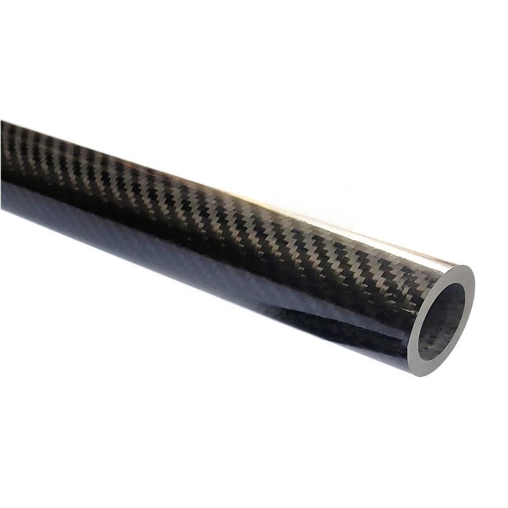 Tubo de fibra de carbono Tubos de fibra carbono 3k con diámetro exteri0r 5 mm a 11, 1000, for modelismo (2 unidades)(Black,8x7x1000mm)