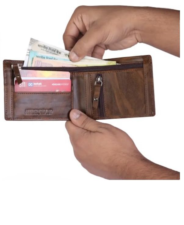 Image of Stylish Wallet for Men (Brown Two Chain Purse)