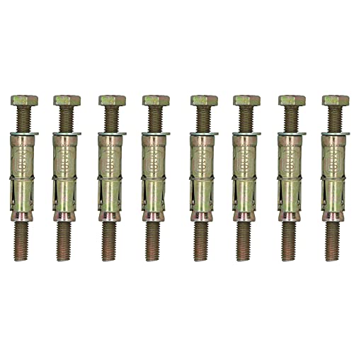 M10 10mm x 100mm Expansion Rawl Bolt for Masonry Sleeve Anchors Fastener 8pk