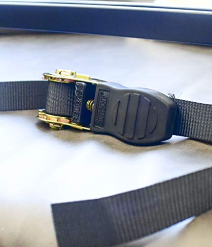 Mph Production 2Pcs 50" (127Cm) Universal Fit Black Aluminum Window Frame Roof Rack Rail Cross Bars Utility Cargo Carrier (2 Pcs) #TOP2