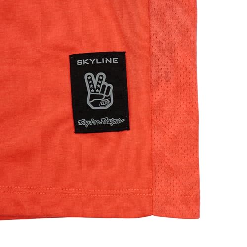 Troy Lee Designs Camiseta de manga curta Youth Skyline Ride; P&W Melon LG