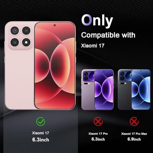 Image of Case for Xiaomi 17 5G, Military Grade Drop Protection Phone Case, Yellowing Resistant, Anti-Scratch Hard PC Back, Shockproof Hard Ultra-Thin Protective Cover, Clear