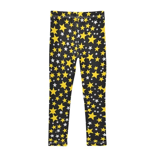 Girls' Leggings Star Yellow Kids Yoga Tights Pants 1 Pack 208540192