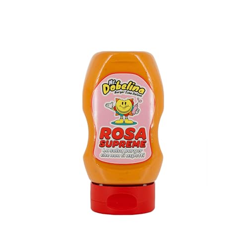 Mr. Dobelina Rosa Supreme Salsa Burger Cremosa, 300 ml, Gusto Dolce e Acido Bilanciato, Ideale per Hamburger Patatine Hot Dog e Sandwich, Senza Conservanti