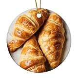 Fabriqué en céramique de qualité supérieure : notre décoration en céramique blanche de haute qualité est connue pour sa durabilité, avec des caractéristiques identiques. Le design imprimé élégant garantit que la décoration reste vive des deux côtés sans décoloration ou flou. Parfait pour accrocher sur le sapin de Noël comme décoration pour attirer l'attention