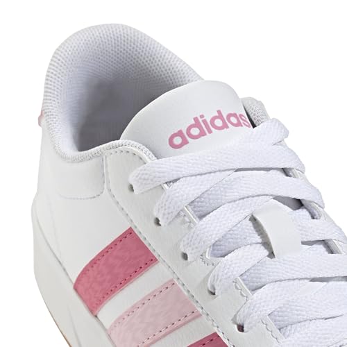 adidas Unisex Kinder BREAKNET 3.0 Shoes JUNIOR Schuhe, FTWR White/pink Fusion/Clear pink