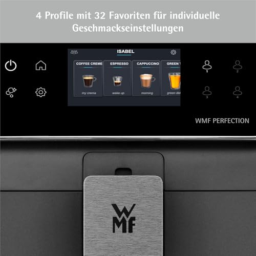 Foto von WMF Perfection 740L Kaffeevollautomat mit Milchsystem,15 Getränkespezialitäten, Double Thermoblock, Edelstahl-Mahlwerk, Nutzerprofil Speicherung