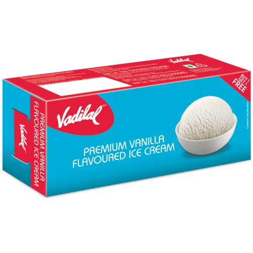 Vadilal Premium Vanilla Ice Cream, 700ml Party Packs (Buy 1 get 1 Free