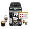 De’Longhi Magnifica Evo Next - Perfetto Kaffeevollautomat mit LatteCrema-Milchaufschäumer, 13 One-Touch-Getränke, Coffee- und Cappuccino Kaffeemaschine, farbiges Touch-Display, Titan (ECAM312.80.TB)