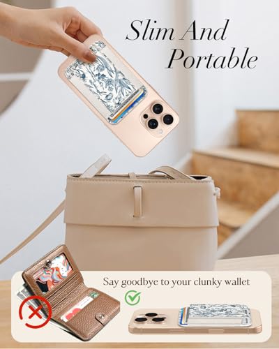 Tarjetero magnético para iPhone que no se cae con espacio para 7 tarjetas 2