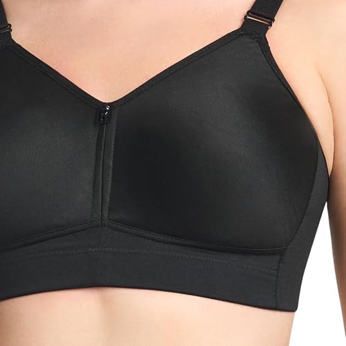 Image of TRYLO Riza T-FIT Women's Non-Padded,Non-Wired,Full Coverage,Seamless 100% Cotton Feel Fabric Bra Available in Multicolor