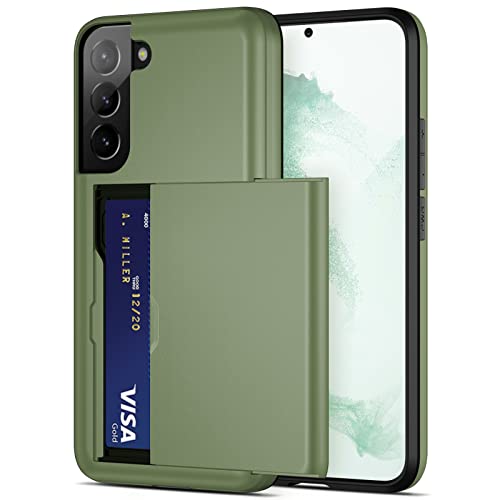 Coque Samsung S22 Jiunai silicone vert pour Galaxy S22 5G 6,2 pouces