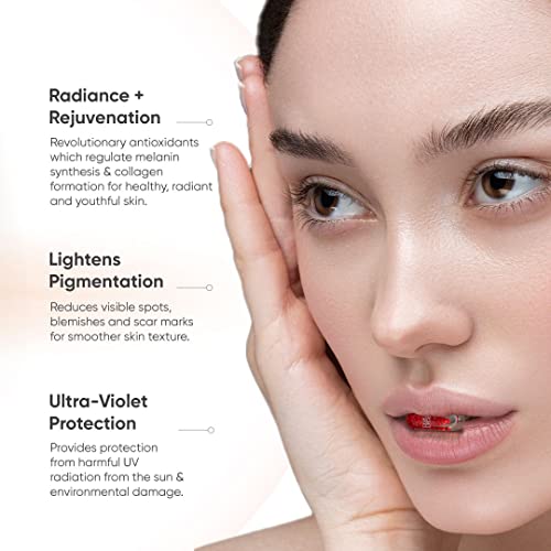 Image of Beautywise Skin Brilliance Glutathione with NAC -500mg |Dual Action| Evening Primrose Oil + Advanced Marine Collagen Proteins Powder | With Hyaluronic Acid, Japanese Glutathione & Biotin | Helps Keep Hair, Nail, Skin Healthy & Nourished cocoa Flavoured ( 60 capsules + 250 gm Combo)