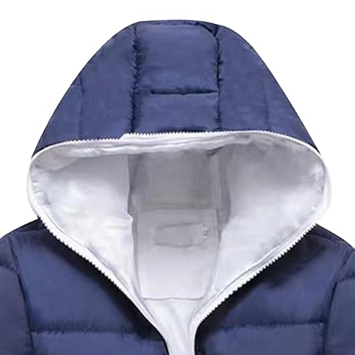JEKE-DG Men's Slim Fit Hooded Casual Down Jackets Color Block Full Zip Puffer Coats Lightweight Outdoor Winter Quilted Coat2