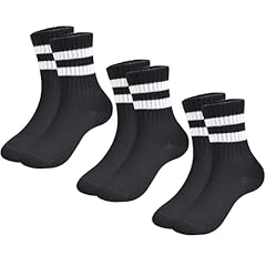 3 Pairs-striped, Black