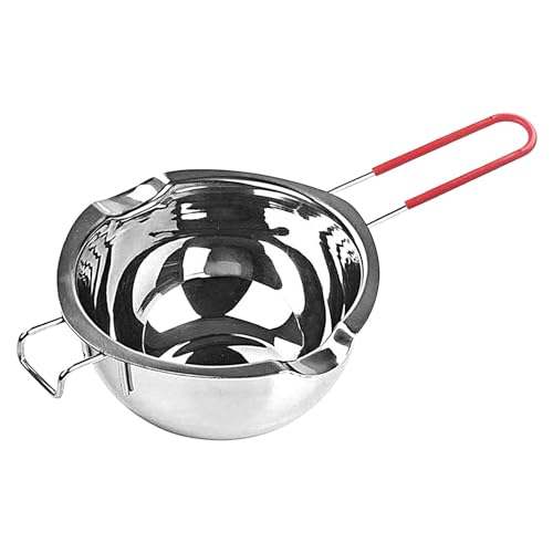 400ML Chocolate Melter Pot, Cheese Warmer Pot Stainless Steel Butter Melter | Melting Pot With Double Pour Spouts For Melting Butter Chocolate Candle Wax Cheese