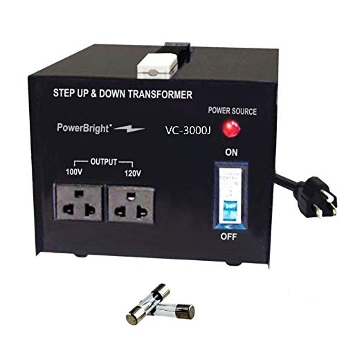 PowerBright 3000 Watts Japanese Voltage Transformers, Step Up and Down
