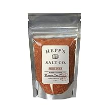 HEPPS Salt Co. Sriracha Sea Salt Spicy Chili Garlic Finishing Salt | Gourmet Sriracha Salt for Fries, Eggs, Popcorn, Grilled Foods, or a Margarita Rimming Salt | Artisan Spicy Salt Seasoning, 2.0 oz