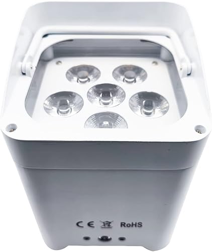 Miniatura 3 de 8 piezas de luces para latas de batería + estuche de carga de 6 x 18 W remotoWifiDMX512 Control de iluminación RGBWA+UV 6 en 1 de alta capacidad,