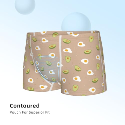 Boys' Cotton Boxer Brief Soft Underwear-Egg And Avocado4