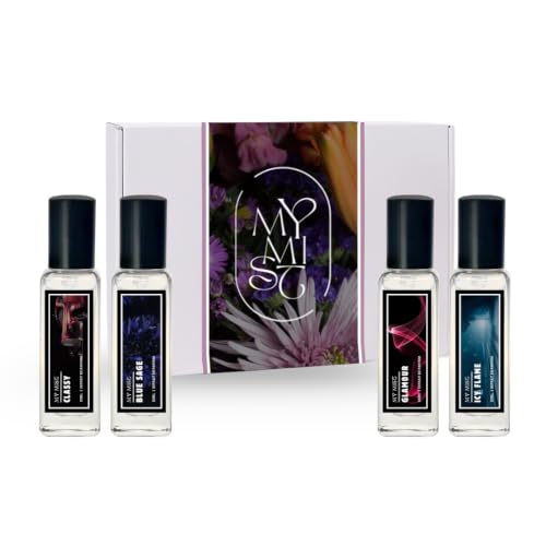 Image of Unisex Perfume Combo | Perfume for Women And Men | 4x20ml | Fresh, Strong & Sweet Premium Fragrance | Blue Sage, Icy Flame, Glamour, Classy