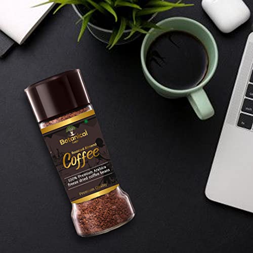 Image of Botanical sage- Roasted Almond instant coffee | 100% Arabica freeze dried | Flavored coffee | 100g