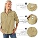 Womens Safari Shirts Long Sleeve Outdoor Sun Protection Quick Dry Fishing Hiking Shirts (5026 Mud XL)