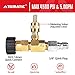 YAMATIC Adjustable Chemical Injector Kit, Downstream Injector Kit for Pressure Washer, M22-14mm Connectors, Soap Injector with Siphon Hose & Soap Nozzle,4500PSI