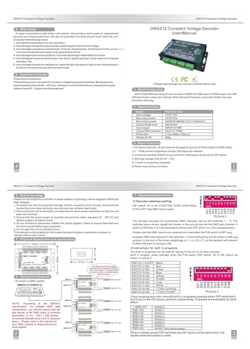 Décodeur DMX512 24 ch résout le scintillement des bandes LED de vos projets