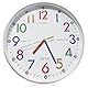 Kinder Wanduhr, 30cm Lernuhr Wanduhr für Jungen und Mädchen, Quartz Lautlos Kinder Wand Uhr ohne Tickgeräusche, Bunt Zahlen Lernuhr, Lautlose Dekouhr Kinder für Kinderzimmer Kindergarten Schule