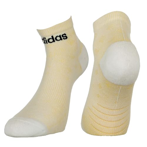 Image of adidas Heel & Toe Terry Men's Ankle Length Cut Cotton Socks - 3 Pairs (6N) (Ad-0965) Olive Strata /White /Black