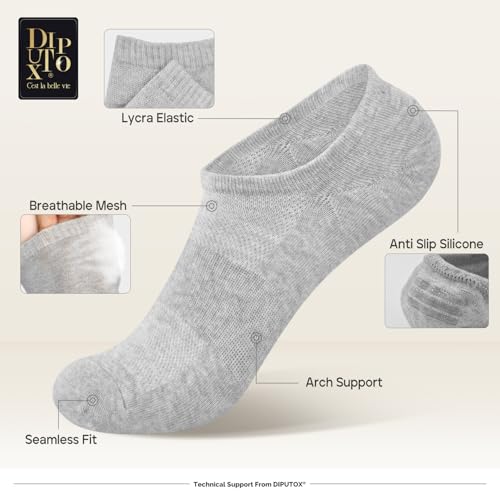 7 Pairs Christmas Golf Gifts for Men/Women No Show Cotton Socks, Low Cut Compression Socks, Aromatic3