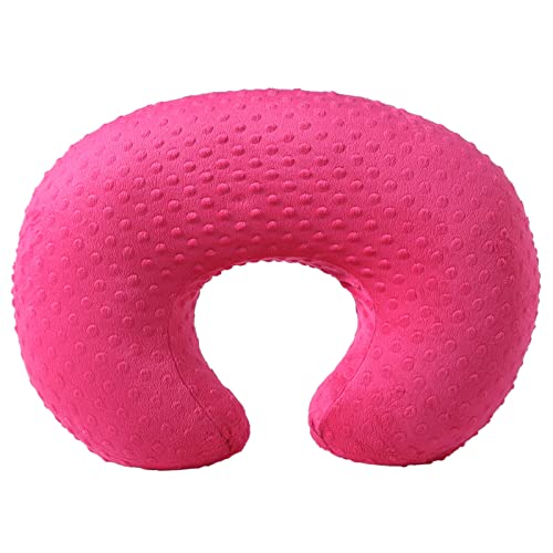 Baby Nursing Pillow And Body Positioner With Premium Minky Slipcover For Breastfeeding For Baby Boys And Girls, Feeding Pillow With Breathable Comfortable Pillowcase (Fuchsia Purple) #TOP4
